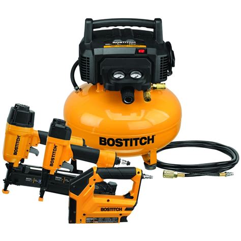 Bostitch pancake air compressor - Lots of used Bostitch air compressors can be found on all on-line auction sites. Bostitch air compressors parts and service ... Hi I have a Bostitch pancake compressor having trouble with the pressure builds pressure at first but drops when useing it Like example when useing a blower right when I Press the lever on the blower it drops to 30 psi ...